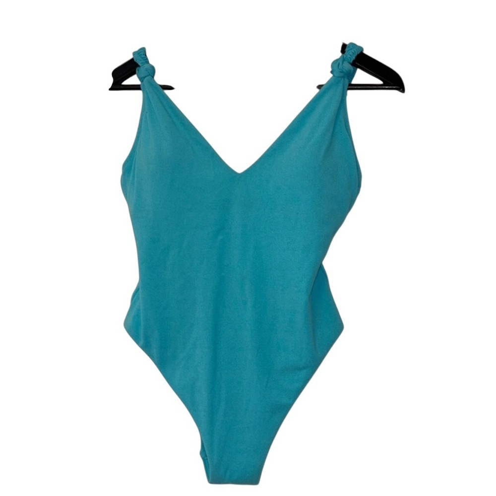 NWOT Sanctuary High-Leg One-Piece Swimsuit in Blue Curacao Size Medium